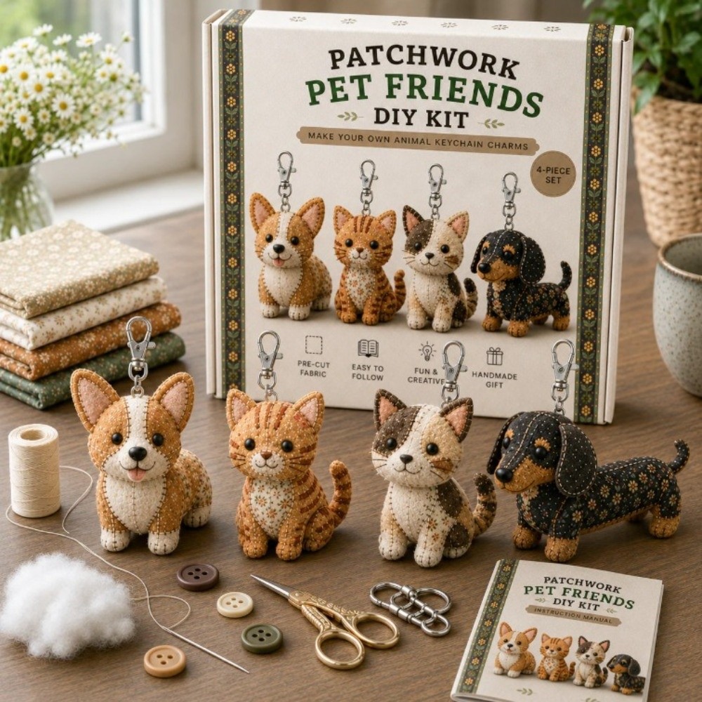 Textile Sewing Kit - Kit de Costura DIY com Feltro