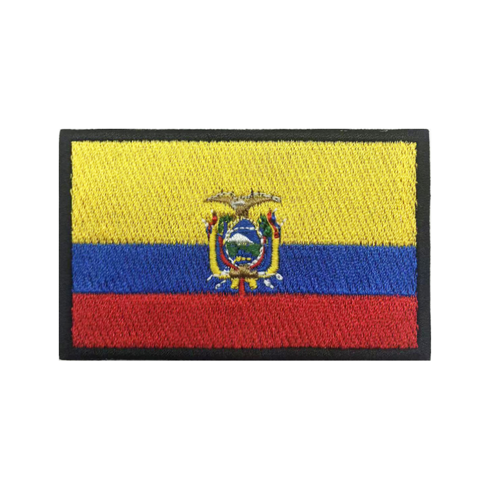 Velcro Sew On - 1 peça bandeira equatoriana ecuador remendo