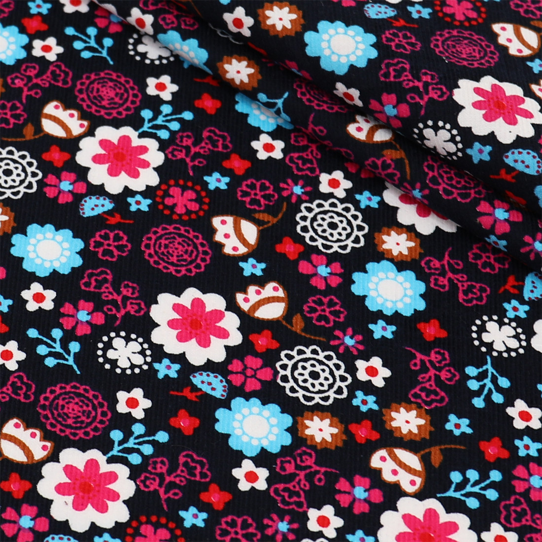 Tecido de veludo cotelê com es - Textile Sewing Patterns avaliação e preço