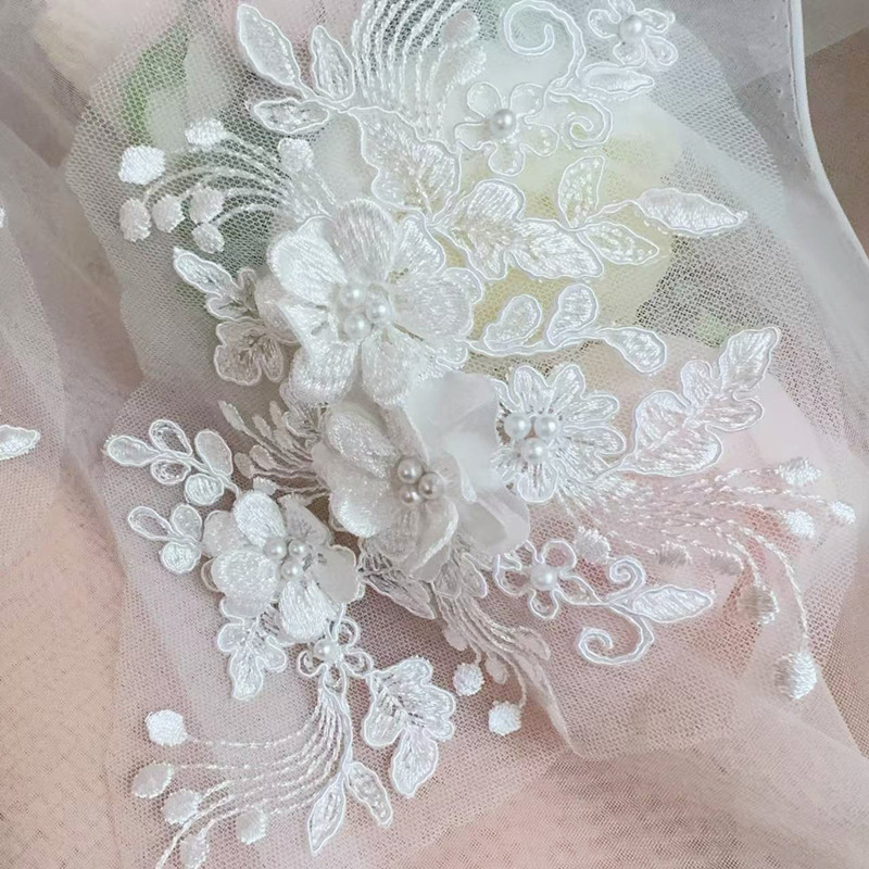 2PCS=1Par, Renda de Pérolas co - Sewing Garments avaliação e preço