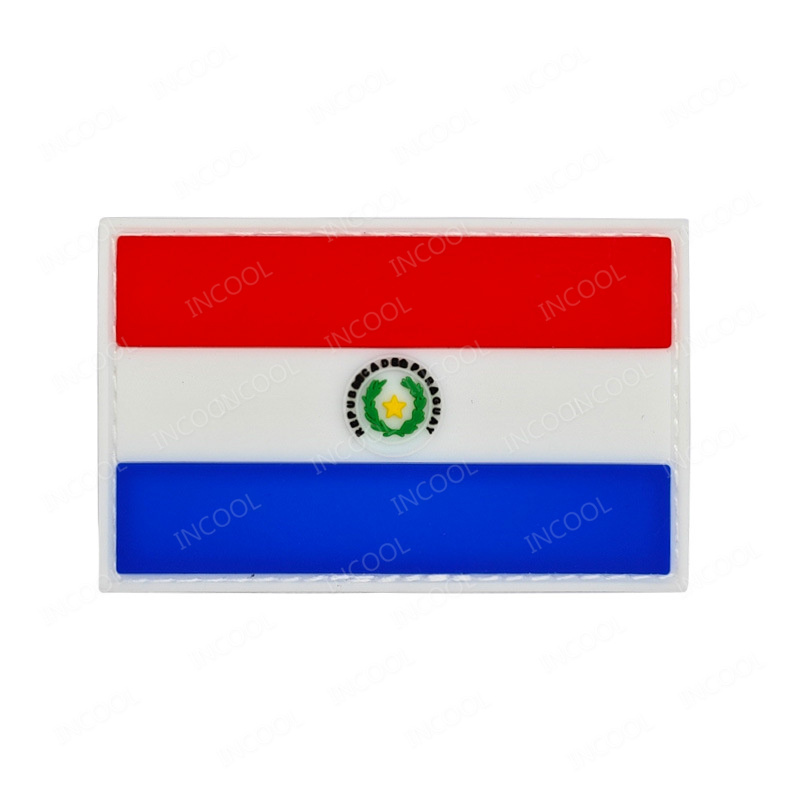 Bandeira do Paraguay bordada r - Velcro Sew On avaliação e preço