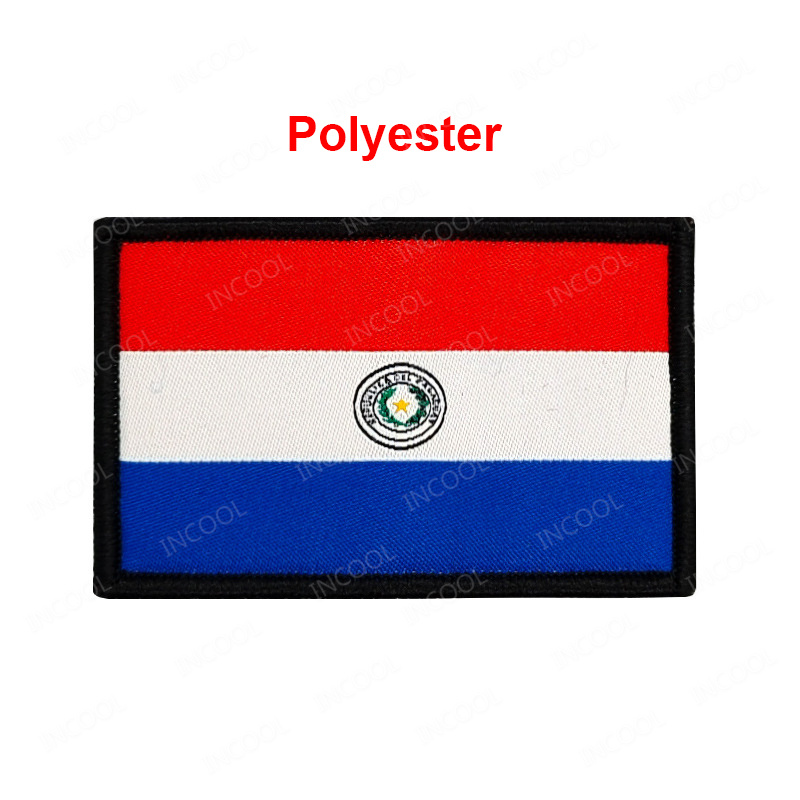Bandeira do Paraguay bordada r - Velcro Sew On avaliação e preço