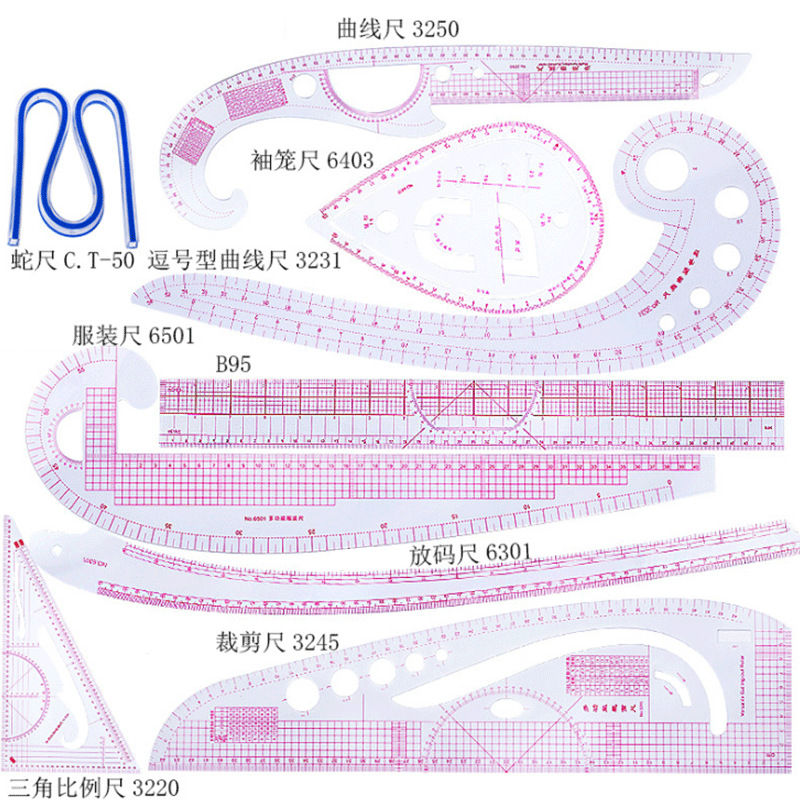 5/6/9 pçs conjunto kit de régu - Textile Sewing Patterns avaliação e preço