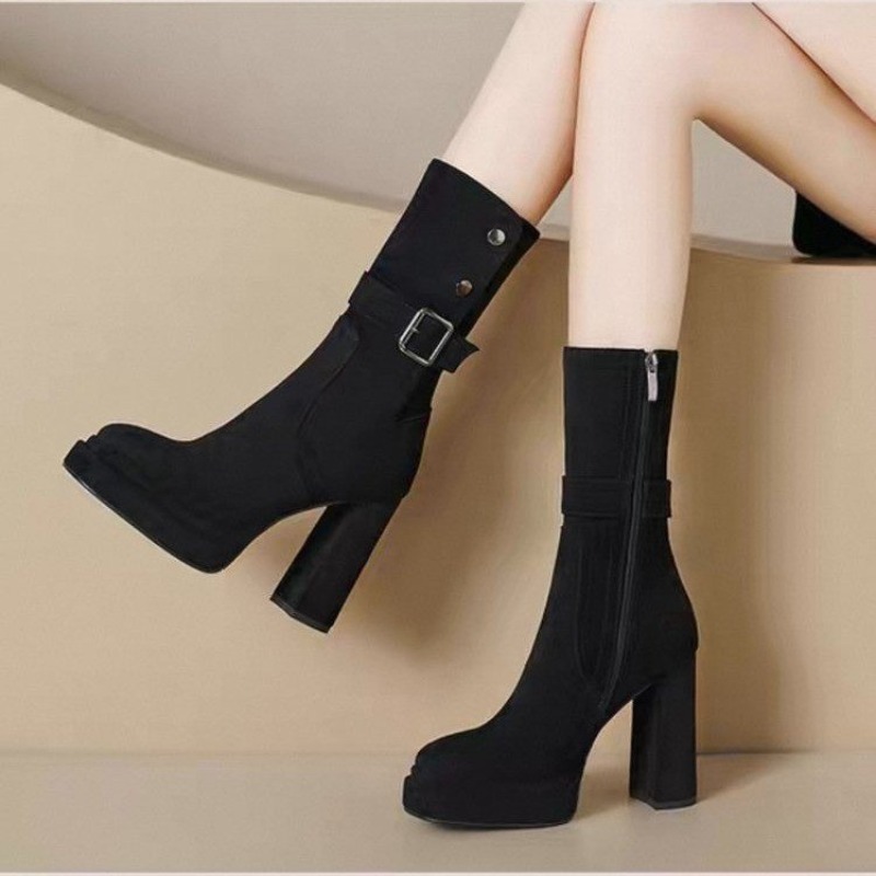 Mais Vendido: Botas Femininas  - Sewing Nylon avaliação e preço