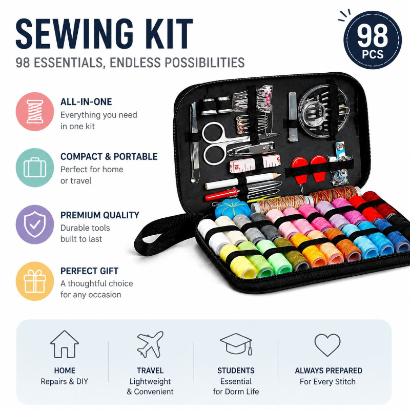Conjunto de Ferramentas de Cos - Textile Sewing Kit avaliação e preço