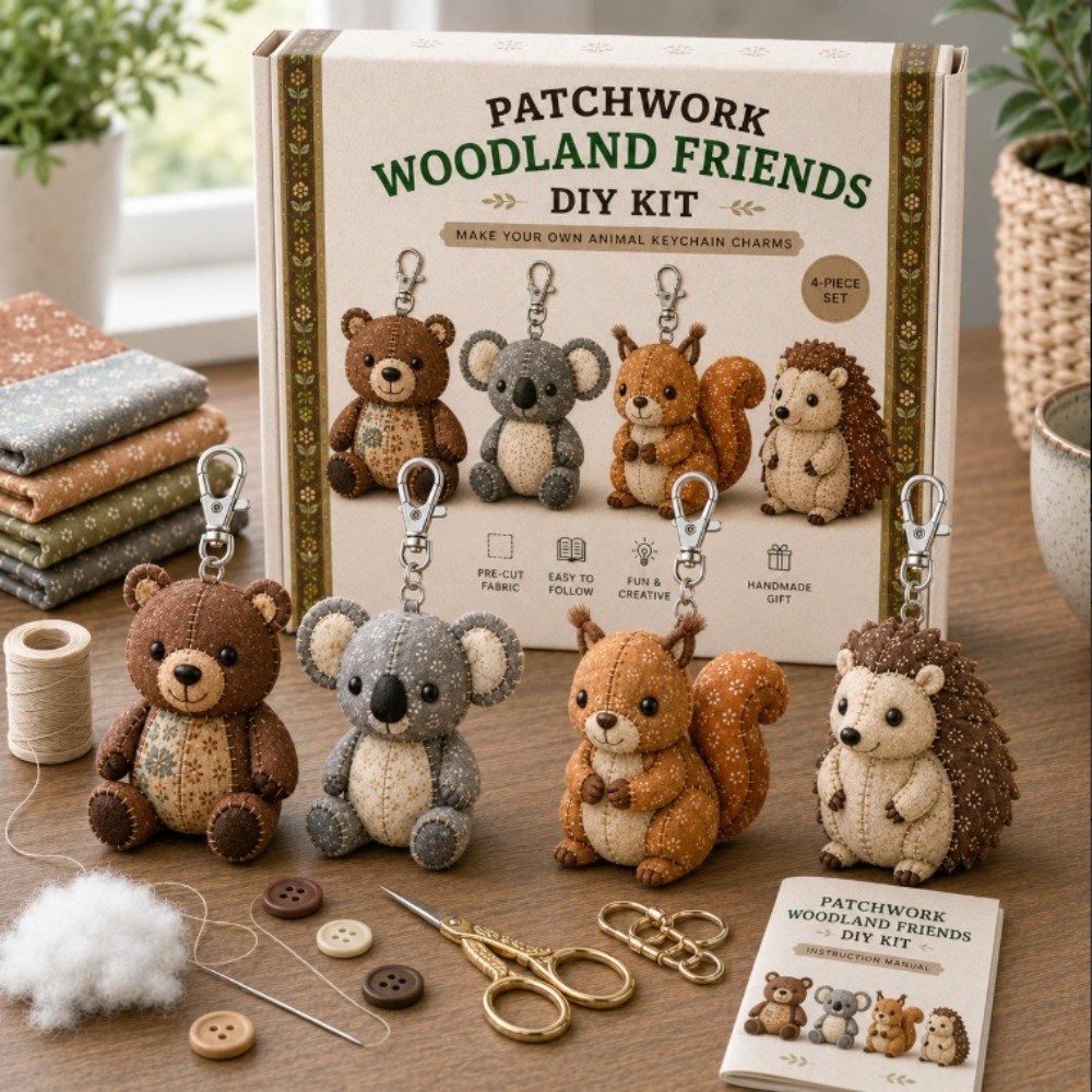 Kit de Costura DIY com Feltro  - Textile Sewing Kit avaliação e preço