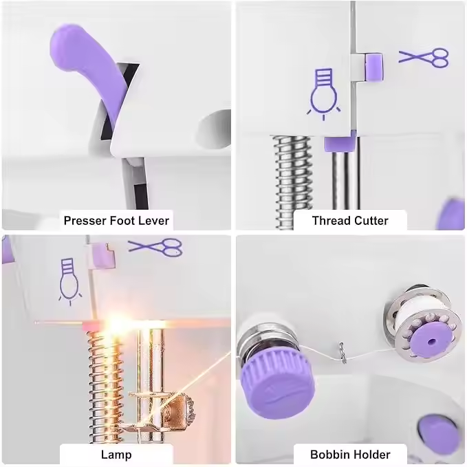 Mini máquinas de costura elétr - Textile Sewing Factory avaliação e preço