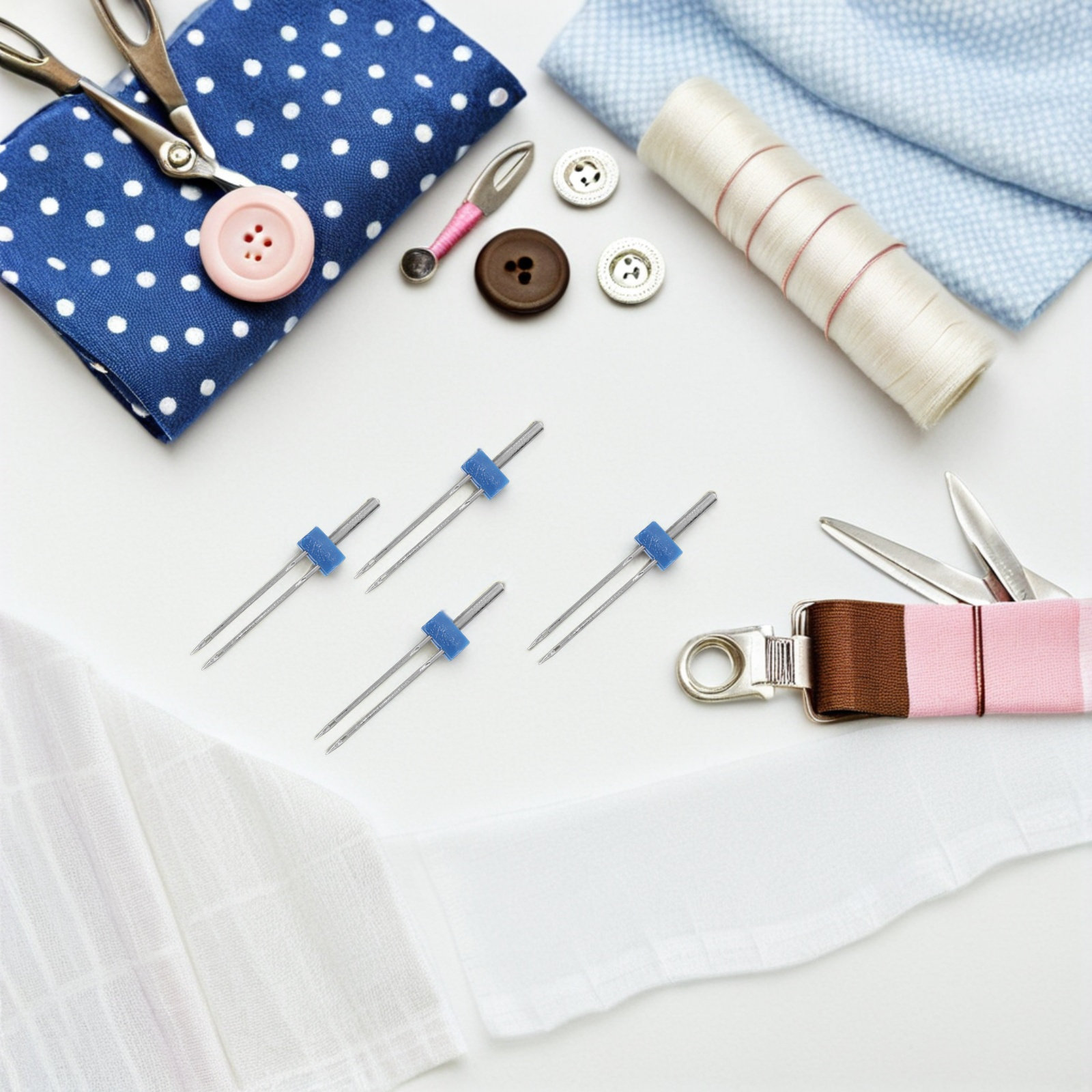 4 Conjuntos de Agulhas Duplas  - Sewing Roll avaliação e preço